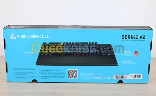 CLAVIER NEWSKILL SERIKE V2 BLACK - MÉCANIQUE RGB - ALUMINIUM - USB - LINEAR RED - MAGNÉTIQUE -QWERTY