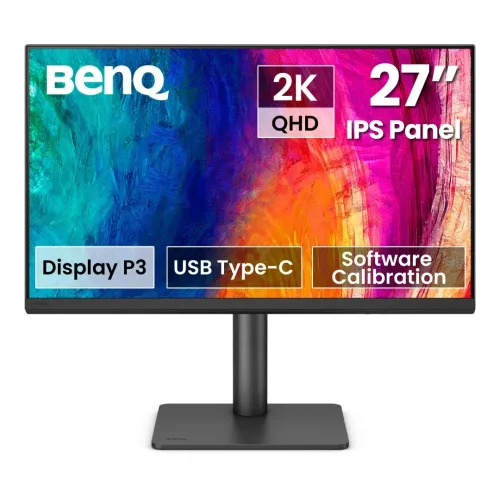 ECRAN BENQ PD2706QN - 27" 2K QHD - DALL IPS - 100HZ - 5MS - HDMI/DP USB-C - ADJUSTABLE - SPEAKERS - BLACK