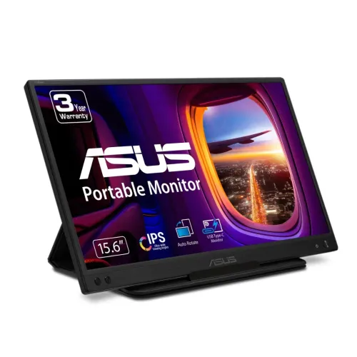 ASUS ZENSCREEN MB166C - ECRAN PORTABLE - 15,6" FHD - IPS - 5MS - USB-C - PLUG & PLAY - USB-C -BLACK