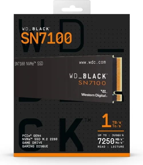 WESTERN DIGITAL SSD WD_BLACK SN7100 1TB NVME GEN4 7250 MB/S TLC 3D NAND