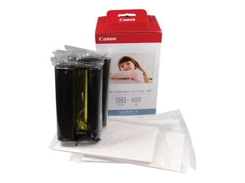 CANON SELPHY KP-108IN - PAPIER PHOTO - 108 TIRAGES ORIGINALE -  ENCRE ET PAPIER - CP1000 & CP1500