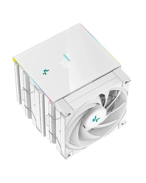 AIRCOOLER DEEPCOOL AK620 DIGITAL WH- TOP PERFORMANCE- SILENCIEUX - LGA1700 & AM5 - 6 PIPES - BLANC