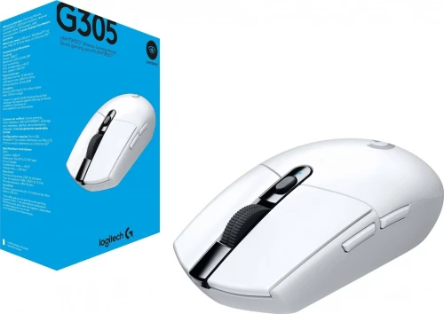 LOGITECH G305 LIGHTSPEED WIRELESS GAMING MOUSE - WHITE EDITION -