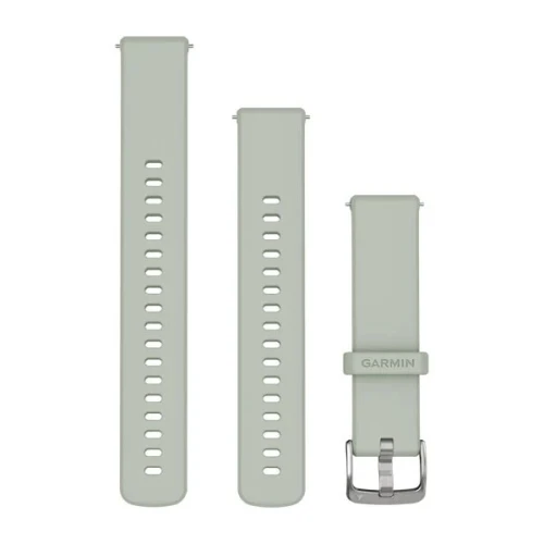BRACELET WATCH BAND 18MM - NYLON PREMIUM - ULTRA-CONFORTABLE - SAGE GRAY - SILVER HARDWARE - ORIGINAL
