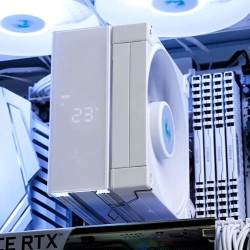 DEEPCOOL AK400 DIGITAL - AIRCOOLING 120 MM - INTEL & AMD - ARGB - 220W - ÉCRAN LCD - SILENCE - WHITE
