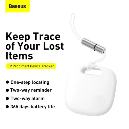 BASEUS T2 PRO SMART DEVICE TRACKER - BLUETOOTH 5.0 - ALARM  - PORTABLE  - ANDROID & IOS