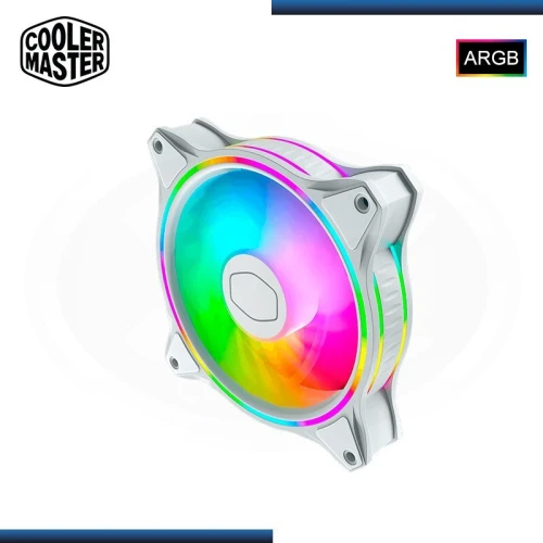 COOLER MASTER MASTERFAN MF120 HALO RGB - VENTILATEURS DE BOÎTIER 120 mm ARGB - 62 CFM - WHITE 
