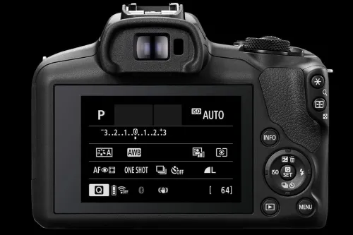 CANON EOS R100 - APPAREIL PHOTO HYBRIDE 4K + OBJECTIF RF-S 18-45MM - F/4.5-6.3 IS STM - 24,1 MLPXL - WI-FI - LCD - BALCK