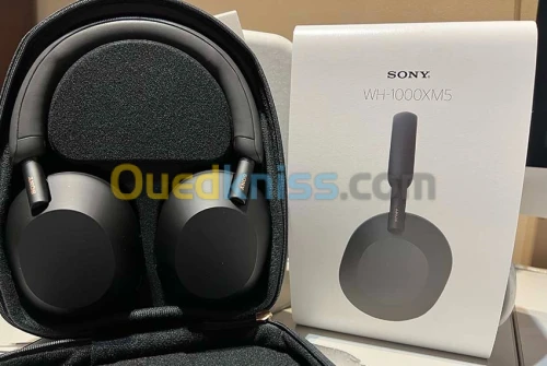 SONY WH-1000XM5 Casque Sans-Fil - Bluetooth 5.2 - Autonomie 30h - Micro Intégré - Capteur Tactile
