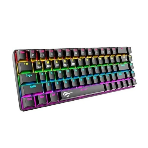HAVIT KB881L BLACK - CLAVIER MÉCANIQUE GAMING - RGB BACKLIT - SWITCHES MÉCANIQUES - ANTI-GHOSTING - DESIGN GAMING - BLACK