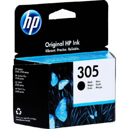 Cartouche jet d'encre HP 305 - Noire   - Trois Couleurs - Cyan  -  Magenta  -  Jaune