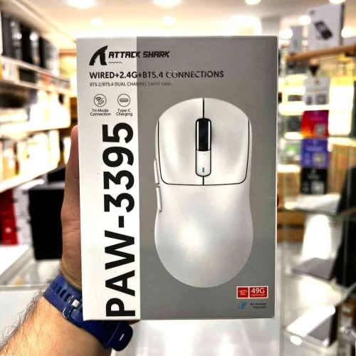 ATTACK SHARK X3 - SOURIS FILAIRE & SANS FIL - BLUETOOTH - 2.4G - 6 BOUTONS - 26000 DPI - 1KHZ -BLACK