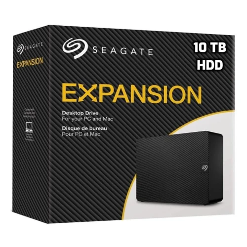 SEAGATE EXPANSION 10TB - USB 3.0 EXTERNAL HARD DRIVE - STKP10000400 - WINDOWS & MACOS - BLACK