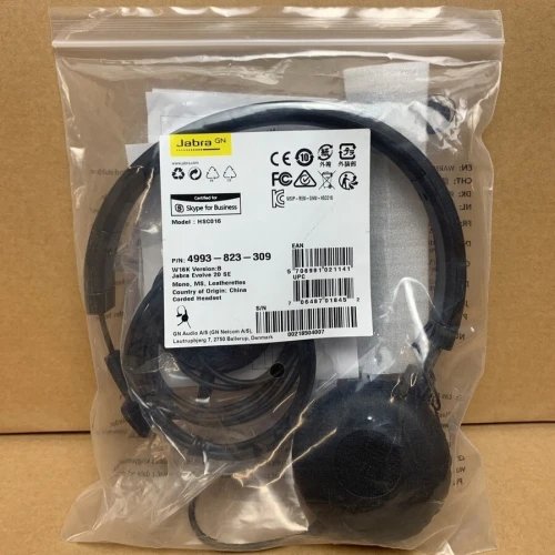 JABRA EVOLVE 20 SE FILAIRE - CASQUE AVEC MICRO PROFESSIONNEL USB - PLUG & PLAY - SUPPRESSION DE BRUIT - BLACK