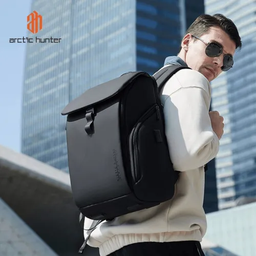 ARCTIC HUNTER B00558 - SAC À DOS 15,6" - 24L - POLYESTER - IMPERMÉABLE - DOCUMENT & LAPTOP - ETANCHE