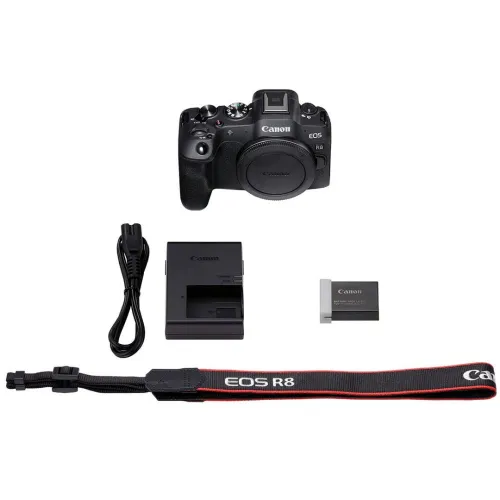 CANON EOS R8 - APPAREIL PHOTO HYBRIDE 4K + OBJECTIF RF 24-105MM - F4-7.1 IS STM - 24,2 MLPXL - WIFI - LCD - BLACK