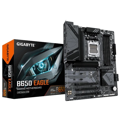 GIGABYTE B650 EAGLE - CARTE MÈRE ATX - SOCKET AM5 - 4 x DDR5 - 1 x PCIe 4.0 X16 - 1 x M.2 PCIe 5.0 NVMe - USB 3.1 - BLACK