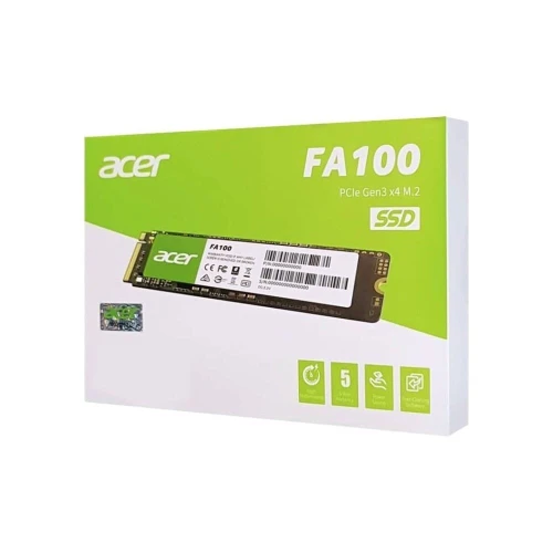 ACER FA100 1TB - NVME PCIE GEN 3 X 4 M.2 - 3D NAND 2280 - HIGH PERFORMANCE - FREE CLONING - BLACK