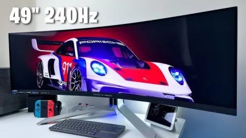 ECRAN AOC AGON PD49 - GAMING 49" 4K - QD-OLED CURVED - 240HZ - 0.03MS - G-SYNC - AJUSTABLE - HDMI/DP