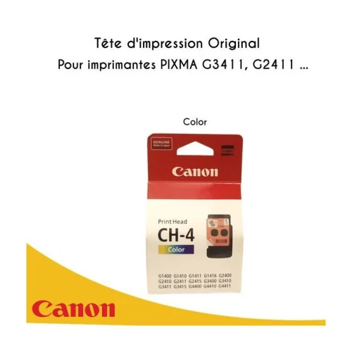 Canon Tête d'impression  CH-4 EMB C ouleur -  BH-4 EMB Noir - G1400 - G2411-  G3411 - G4400