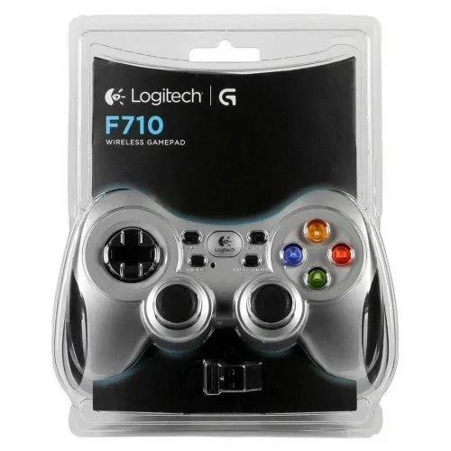 LOGITECH F710 - MANETTE DE JEU SANS FIL - GAMEPAD - VIBRATION - USB - PILES - RÉCEPTEUR SANS FIL - GRIS