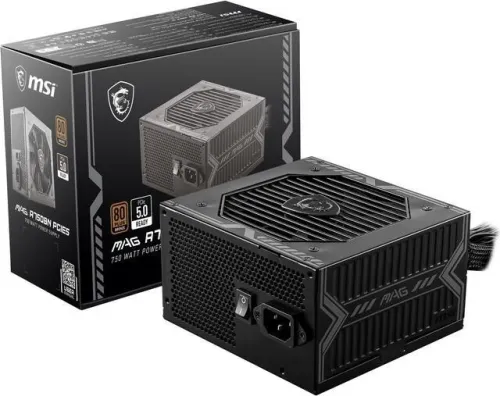 ALIMENTATION MSI MAG A750BN 750W - 80 PLUS BRONZE - SUPPORT GPU PCIE 5.0 ATX - NOIR