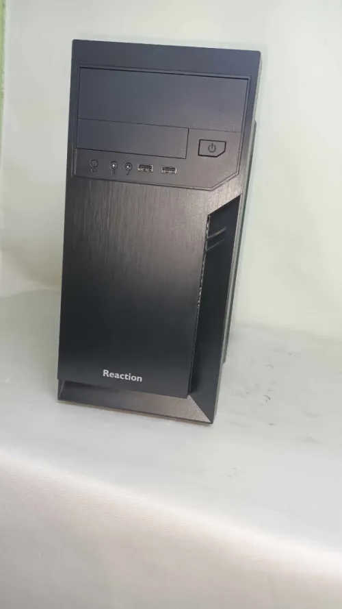 Boitier Reaction 6502 Micro ATX Case + Combo Reaction Clavier Souris KM300 - Alimentation 200W