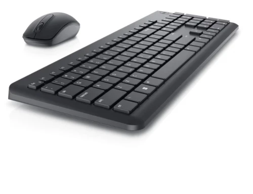 DELL Wireless Keyboard and Mouse - KM3322W -2.4GHz, Optical LED Sensor -Mechanical Scroll - QWERTY -