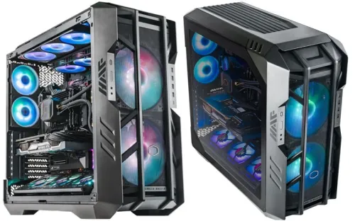 COOLER MASTER HAF 700 - BOÎTIER GRAND TOUR - 5 FAN INCLUS - VERRE TREMPÉ - HUB ARGB 5 PORTS - NOIR 