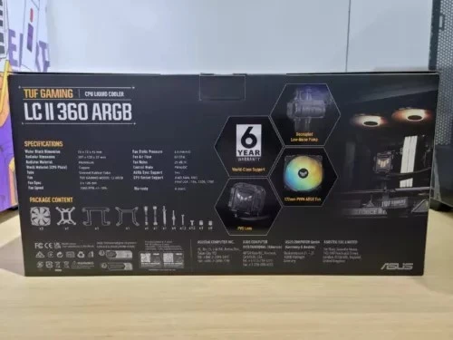WATERCOOLING ASUS TUF GAMING LC II 360 ARGB - 3 FAN 120 MM - TUBE RENFORCÉ -MULTI SOCKET- AURA SYNC
