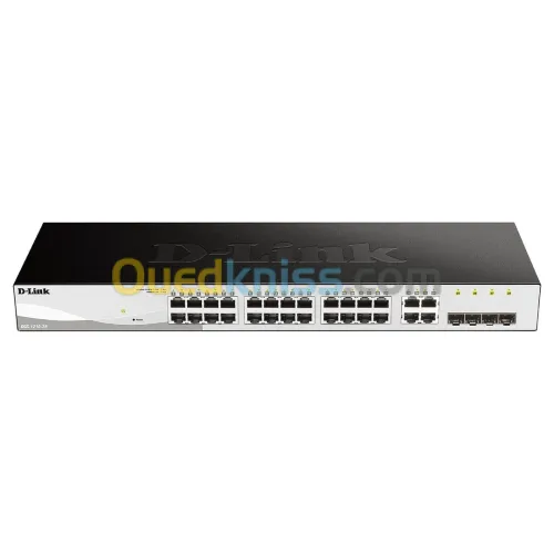 D-LINK DGS-1210-28 - SWITCH 28 PORTS GIGABIT - MANAGEABLE SMART - VLAN - QoS - RACKABLE - 56 GBPS