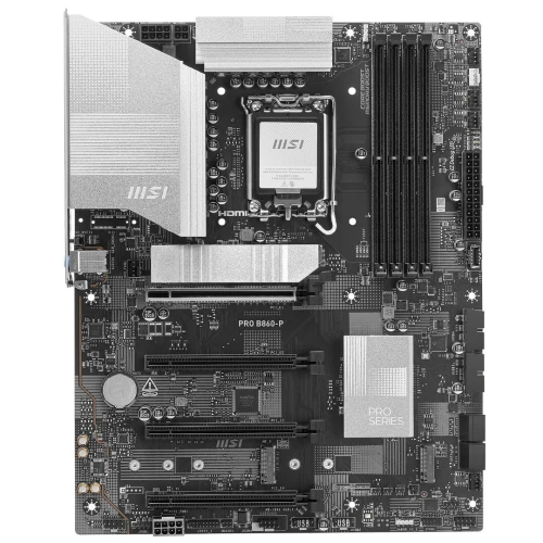 MSI PRO B860-P - CARTE MÈR ATX - INTEL LGA 1851- 4 X DDR5 - M.2 NVME - XMP 3.0 - HDMI/DP - BLACK 