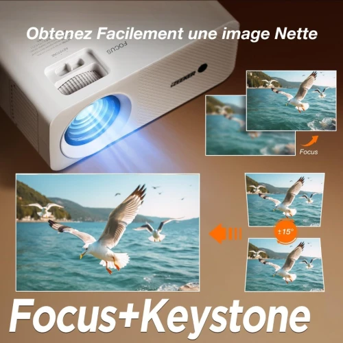 IZEEKER IPL320 - VIDEOPROJECTEUR PORTABLE 12000 LUMENS 1080P - BLUETOOTH - HOME CINÉMA  -HDMI USB  