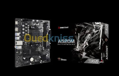 BIOSTAR A520 MT - AMD AM4 - uATX - 2 x DDR4 - USB 3.0 - HDMI - 1 x PCIe 3.0 -