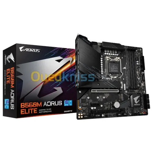 Gigabyte B560M AORUS ELITE CARTE MÈRE MICRO ATX SOCKET 1200 INTEL - 4X DDR4 - M.2 PCIE 4.0 - USB 3.2