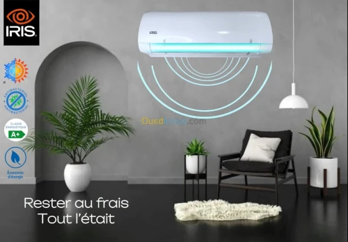 CLIMATISEUR IRIS SPLIT BORA - 2025 - 12000 BTU - NON INVERTER - COMPACT - PERFORMAN - BLANC 