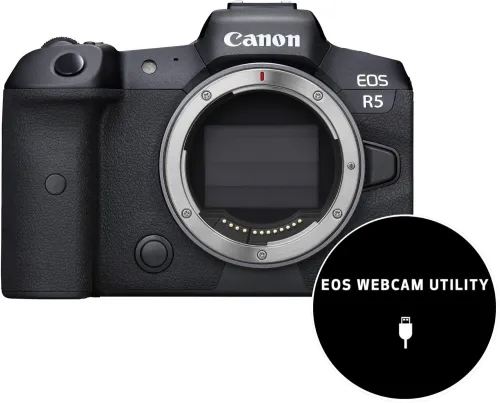 CANON EOS R5 - APPAREIL PHOTO NUMÉRIQUE HYBRIDE 8K - 45 MP - 8K VIDÉO - ONLY BODY - BOITIER NU - BLACK