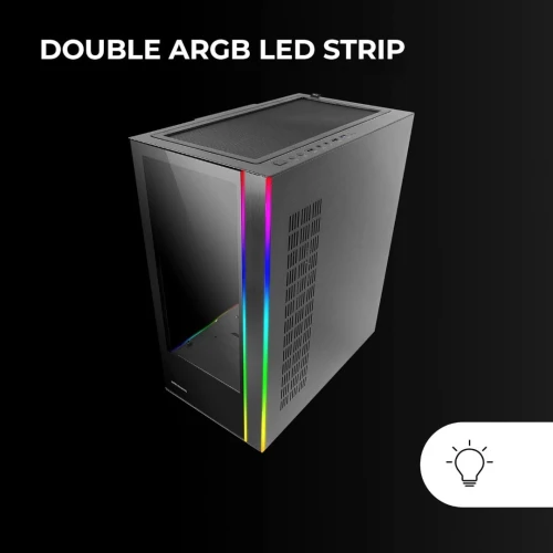 Boitier Mars Gaming MC-ULTRA Tour Gaming Custom XXL E-ATX Double Bande LED ARGB