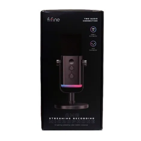 FIFINE AM8 DYNAMIC - MICROPHONE USB / XLR - STREAMING / PODCAST / GAMING - WINDOWS / MAC / PS4 / PS5 - RGB - BLACK