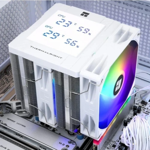 THERMALRIGHT PEERLESS ASSASSIN 120 DIGITAL - AIRCOOLING 120MM - DOUBLE TOUR - ÉCRAN DIGITAL - WHITE