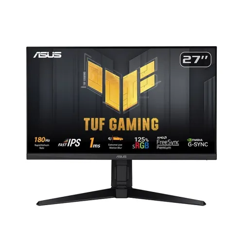 ASUS TUF GAMING VG27AQL3A 27" - 180HZ 2K QHD - 1MS - DALL IPS - ADAPTIVE-SYNC - HDR - ELMB - BLACK 