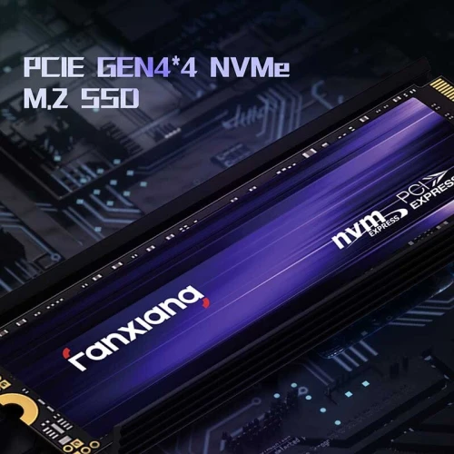FANXIANG S880 1TO - DISQUE DUR INTERN SSD NVME - PCIE GEN 4 - HEATSINK - M.2 2280 - BLACK