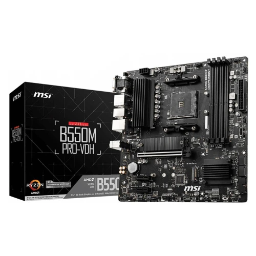 PC GAMER - RYZEN 5 5500 - MSI B550M PRO-VDH - 16GO DDR4 ( 8x2 ) - 1TO SSD NVME GEN 4 - RTX 5060 8GO - PSU 650W SI SERIES - TEMPEST AURORA BLACK