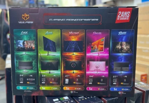 VULPES RUSH - ÉCRAN GAMING 27" - DALLE IPS - FULL HD - 180HZ - 1MS - RGB - PC & CONSOLE - BLACK