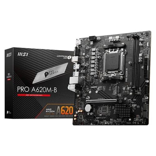 PC GAMER - MSI PRO A620M-B - RYZEN 7 8700G - 8GO DDR5 - 512GO - ML-ONE 120 - MPB 550W - MC-U3 BLACK