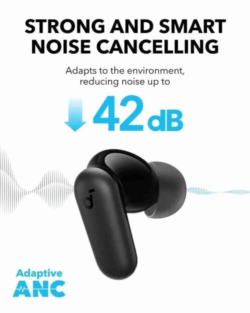 SOUNDCORE BY ANKER R50I ANC  - ECOUTEURS SANS FIL TWS - BLUETOOTH 5.3 - ETANCHE IPX5 - 10H - BLACK