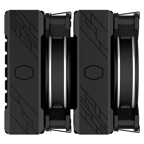 COOLER MASTER HYPER 622 HALO BLACK - INTEL & AMD - LED ARGB - ALUMINIUM - 3 BROCHES - 2 FAN 120MM