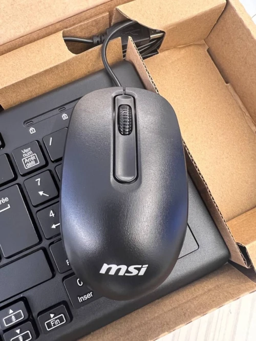 MSI COMBO CLAVIER + SOURIS FILAIRE - SK-9626 MB - AZERTY - USB-A - 100% AVEC PAVÉ NUMÉRIQUE - BLACK
