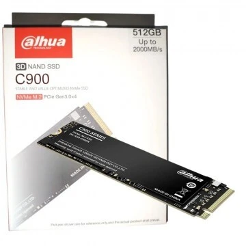 DAHUA C900 NVMe M.2 SSD 512TB - PCIe Gen 3.0 x4 - UP TO 2000 MB/s - M.2 2280 - BLACK