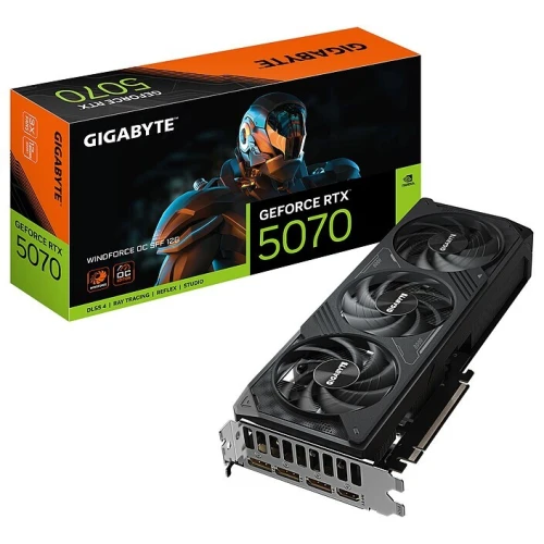 GIGABYTE GEFORCE RTX 5070 WINDFORCE OC SFF - 12GB GDDR7 4K - DLSS 4 - RAY TRACING - PCIE 4.0 -BLACK